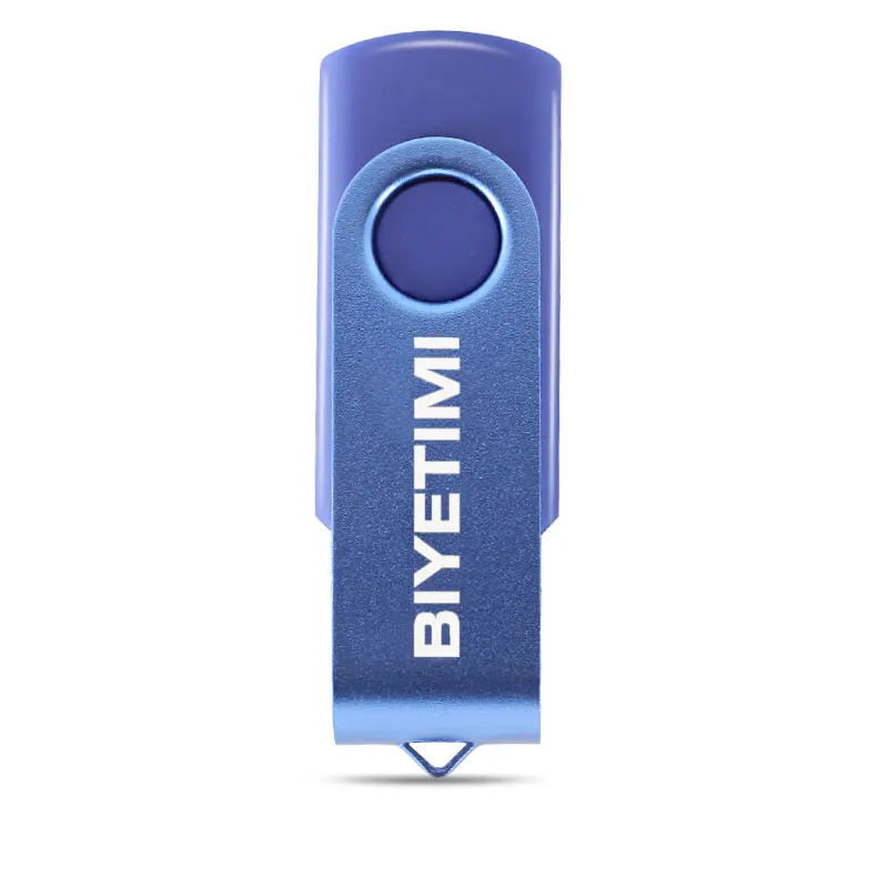 Dark Blue Biyetimi флэш-накопитель Usb с высокой Скорость цветные вращаться 8 Гб оперативной памяти, 16 Гб встроенной памяти, 32 ГБ памяти usb-флешки 2,0 флэш-накопитель для ПК - Цвет: Dark Blue
