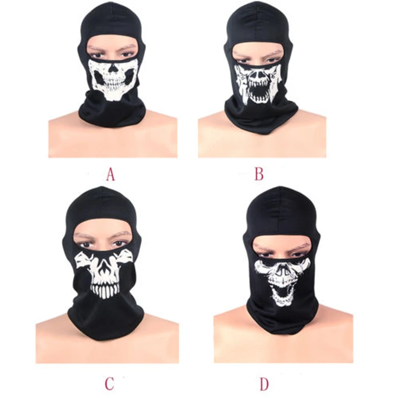Балаклава мотоциклетный лыжный спортивный шлем снуд Байкер Велоспорт Призрак