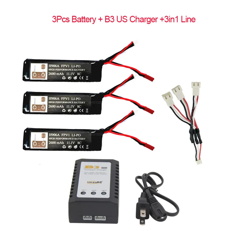 H906A3BatteryB3USCh H501S передатчик 11,1 V 2600mAh 3s аккумулятор для Hubsan X4 PRO H109S H502S H301S FPV1 пульт дистанционного управления H906A части аккумулятора - Цвет: H906A3BatteryB3USCh