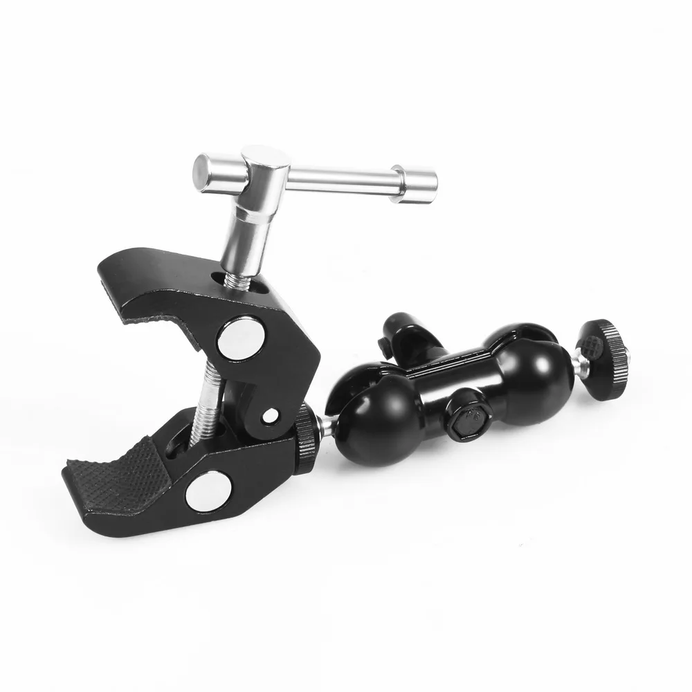 Articulating Magic Arm Mount Adapter Aluminum Alloy and Friction Super Crab Clamp Pliers Clip for Monitor | Электроника