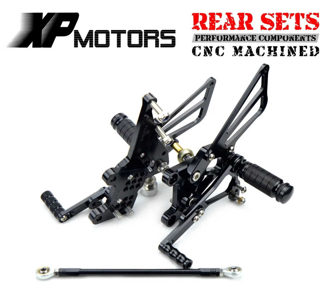 NICECNC гоночный мотоцикл Регулируемый Rearset Footpeg задние наборы Комплект для Triumph T595