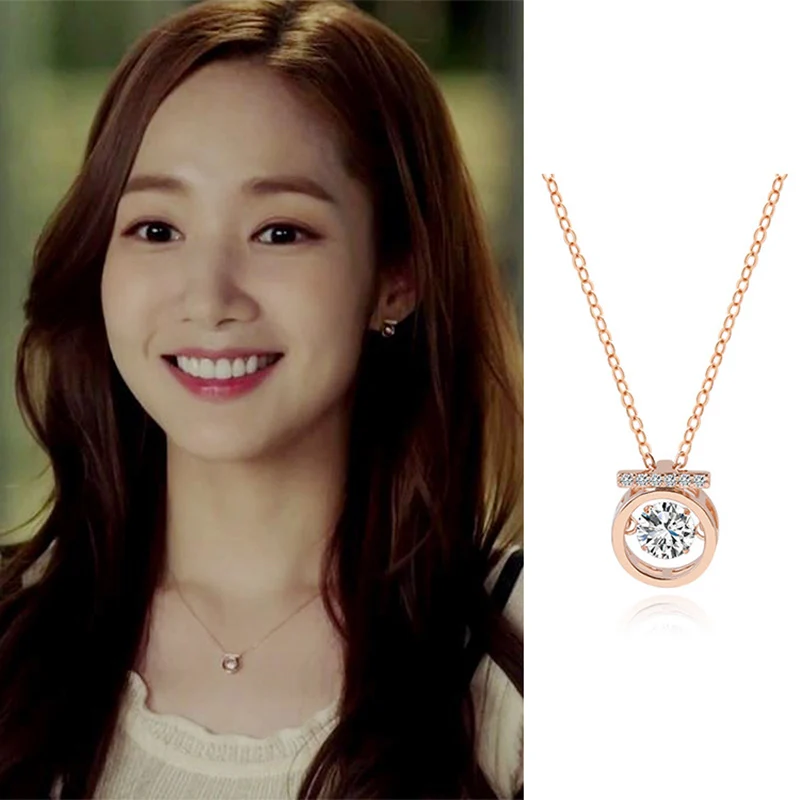 

XIYANIKE Korean Simple Circle Rose Gold Inlaid Activity Zircon Fashion Wild Clavicle Chain Wedding Jewelry For Women New VNS8559