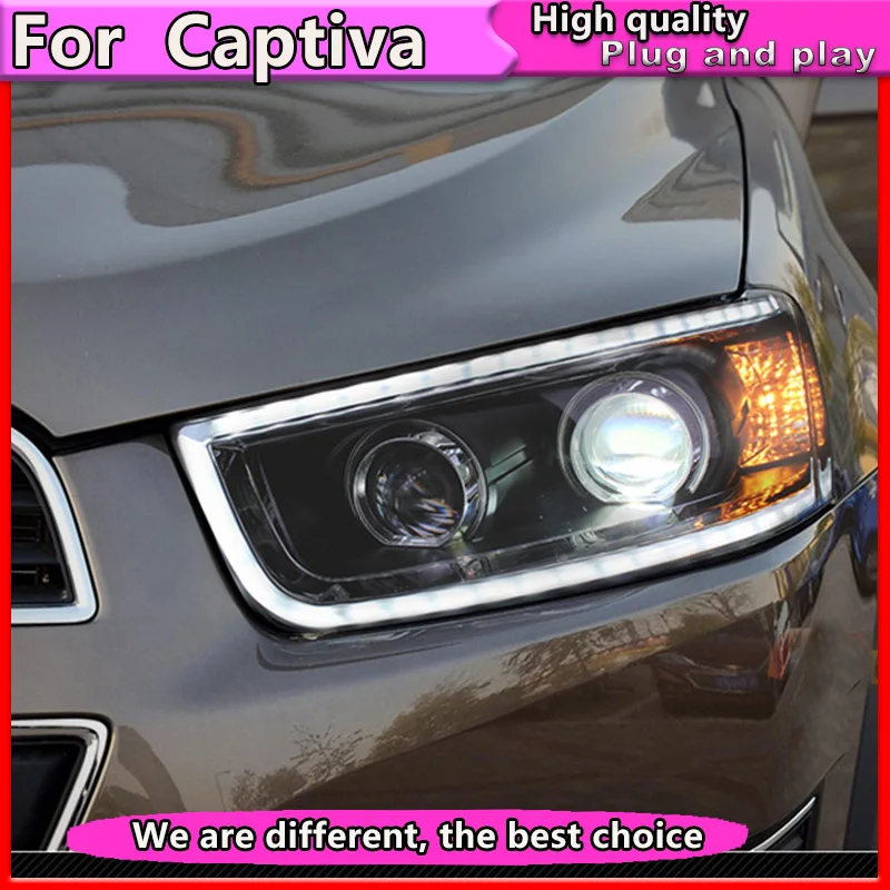 Автомобильная фара для Chevrolet Captiva фары светодиодный ные DRL H7 D2H Hid опция Angel Eye Bi | Фара для авто в сборе -32882768622
