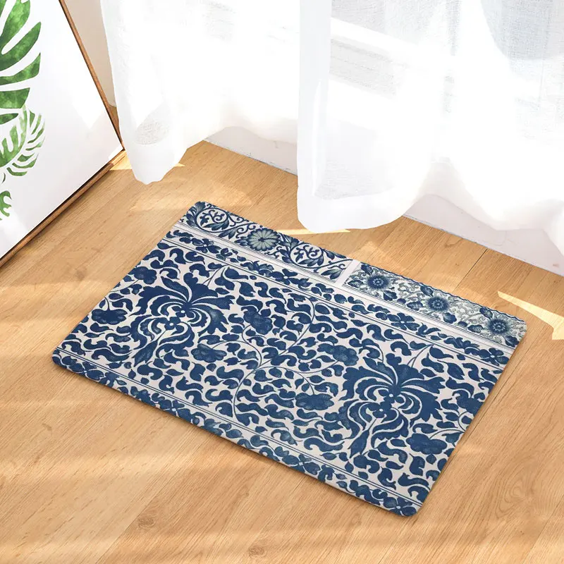 Monily вход Водонепроницаемый Открытый коврик мультфильм цветок растение кухня