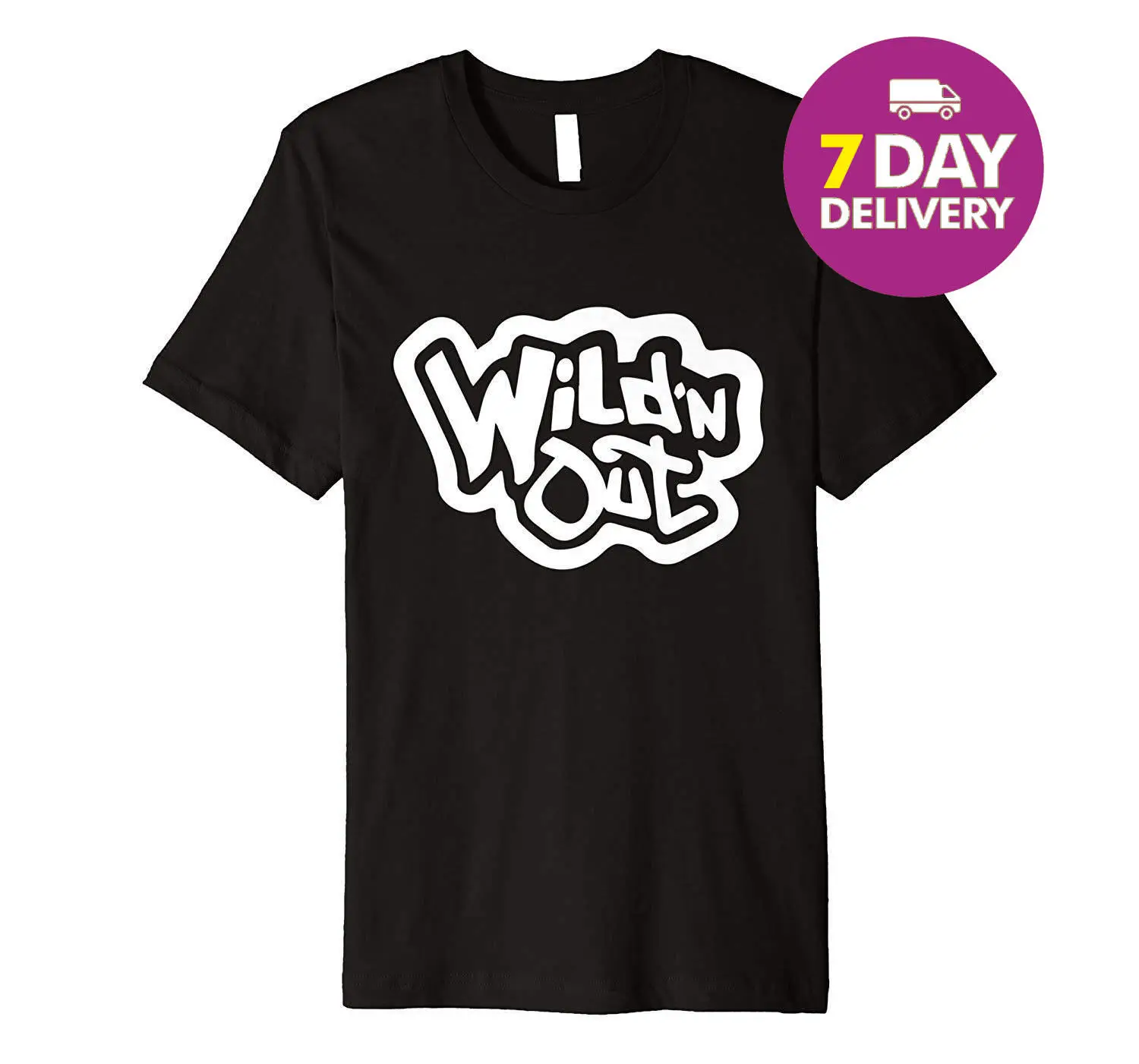 Wild N Out Youth 100% хлопок мягкая Черная Мужская футболка полный размер крутая