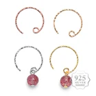 Aiovlo 10 шт.лот принадлежности для самостоятельного изготовления ювелирных изделий серьги фурнитура для ушей из стерлингового серебра 925 пробы Ушной Крючок оптовая продажа партий оптом