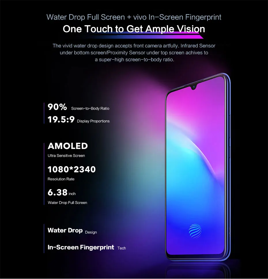 Мобильный телефон vivo iQOO Neo, 8 ГБ, 128 ГБ, 6,38 дюйма, Восьмиядерный процессор Snapdragon 855, 3 камеры, 4500 мАч, смартфон, 33 Вт, зарядка