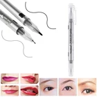 1 комплект, Водостойкая Подводка для губ, инструменты для макияжа, микроблейдинг, татуировка, бровей, маркер для кожи, ручка с измерительной линейкой