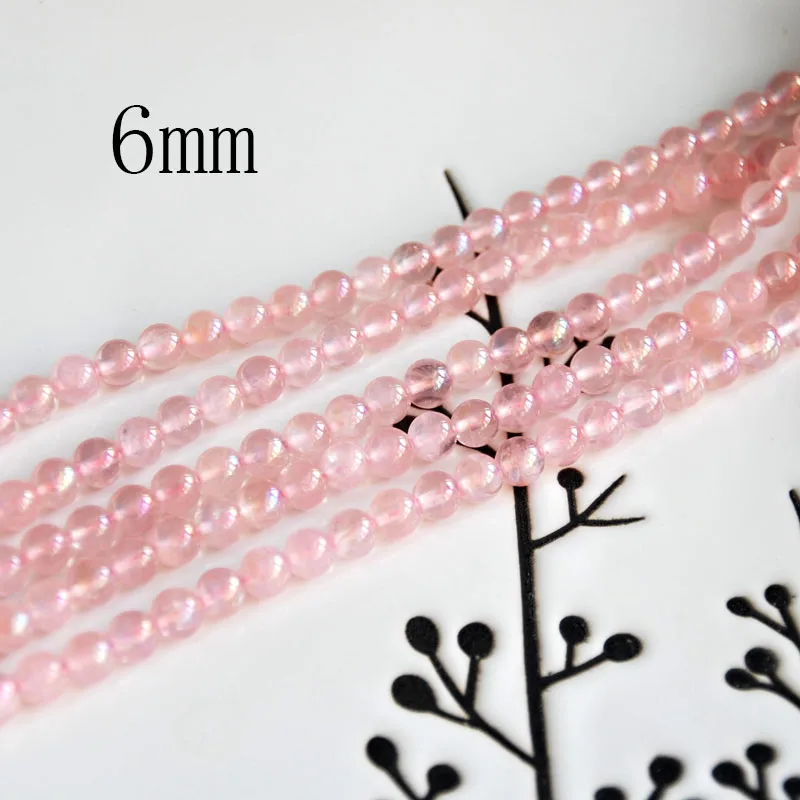 Круглые Бусины Из кварцевого кристалла aqua aura 6 12 мм|loose beads|aqua aurabeads diy |