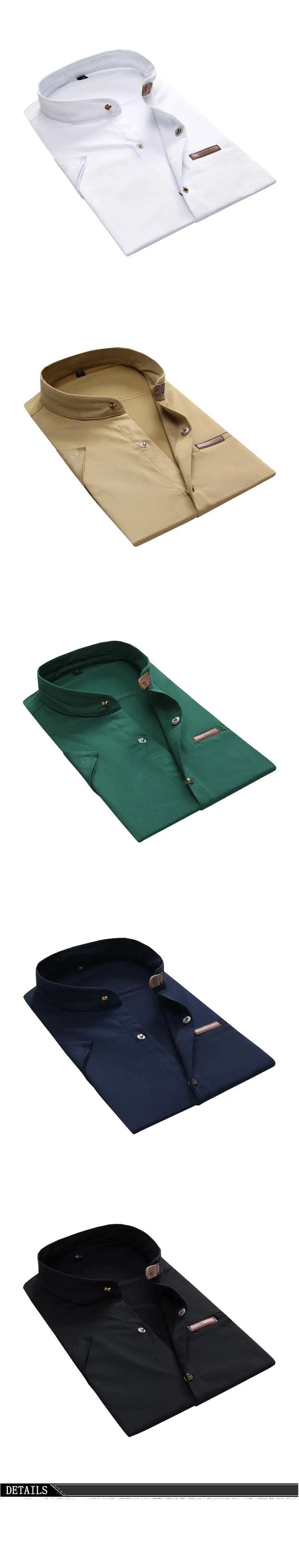 Градиент мужские джинсовые рубашки с коротким рукавом Camisa из шамбре мужские рубашки воротник на пуговицах мужские рубашки Chemise XXXL, YK UNCLE