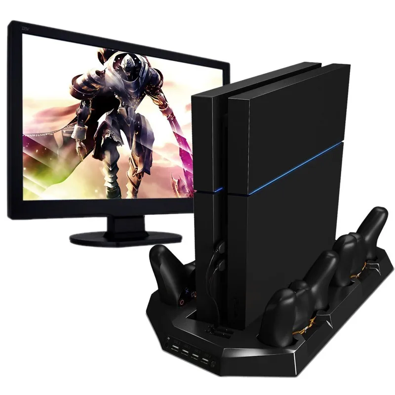 10 в 1 зарядная док-станция с охлаждающим вентилятором для sony playstation 4 PS4 беспроводной контроллер консоль двойной USB зарядное устройство для PS4