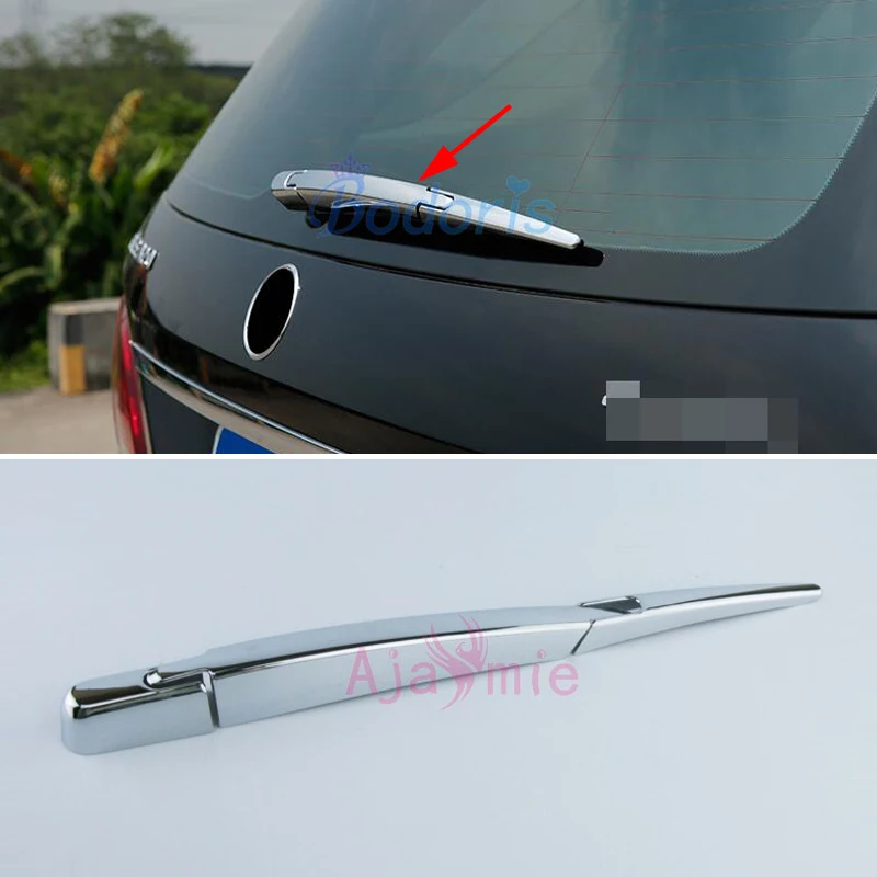 

Rear Window Wiper Cover Rain Water Blade Moulding Frame Chrome Car Styling For Mercedes Benz GLE 2015 2016 2017 Accessories