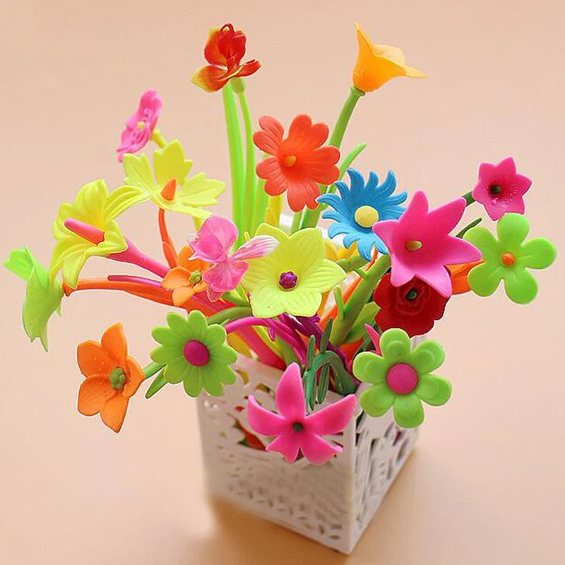 12 шт./лот шариковая ручка с цветами свадебное украшение школьные принадлежности