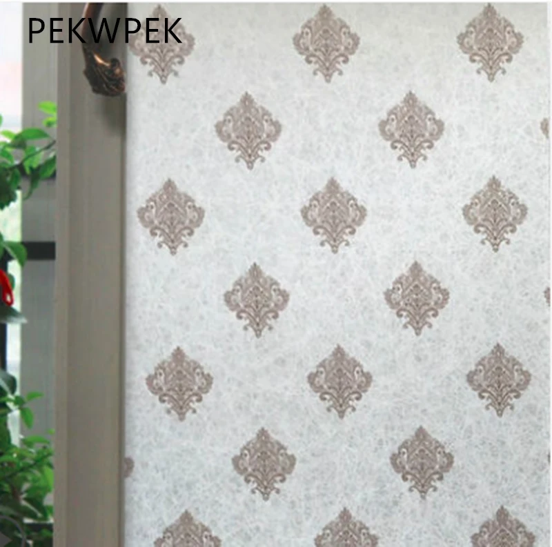 

Self Adhesive Film Waterproof PVC Frosted Glass Opaque Window Privacy Film Sticker Bedroom Bathroom Home Decor Film 90X500CM