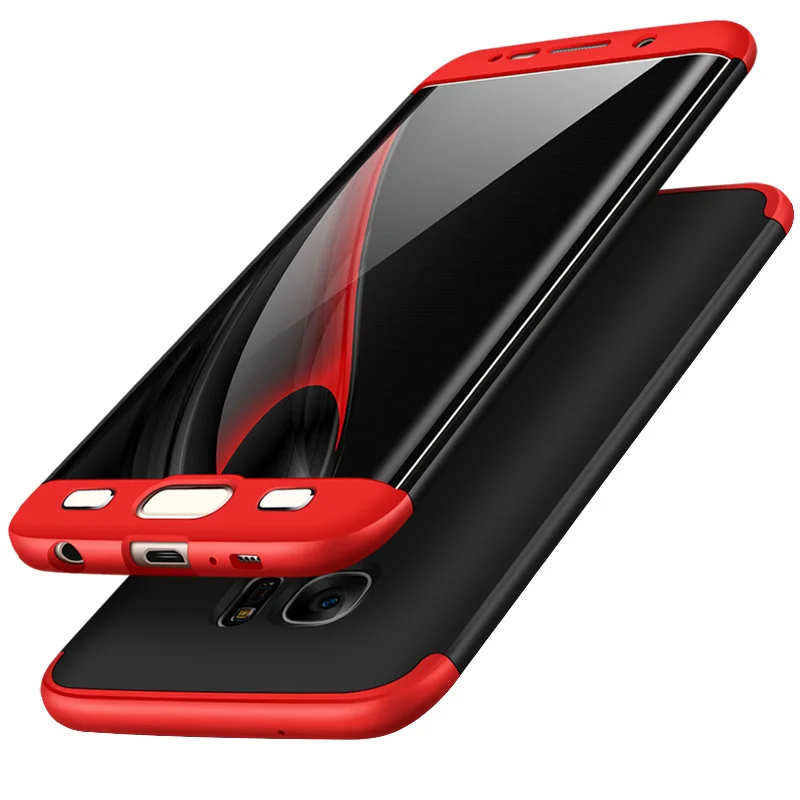 3 в 1 жесткий двойной Dip 360 полная защита чехол для телефона Samsung Galaxy S7 Edge тонкий