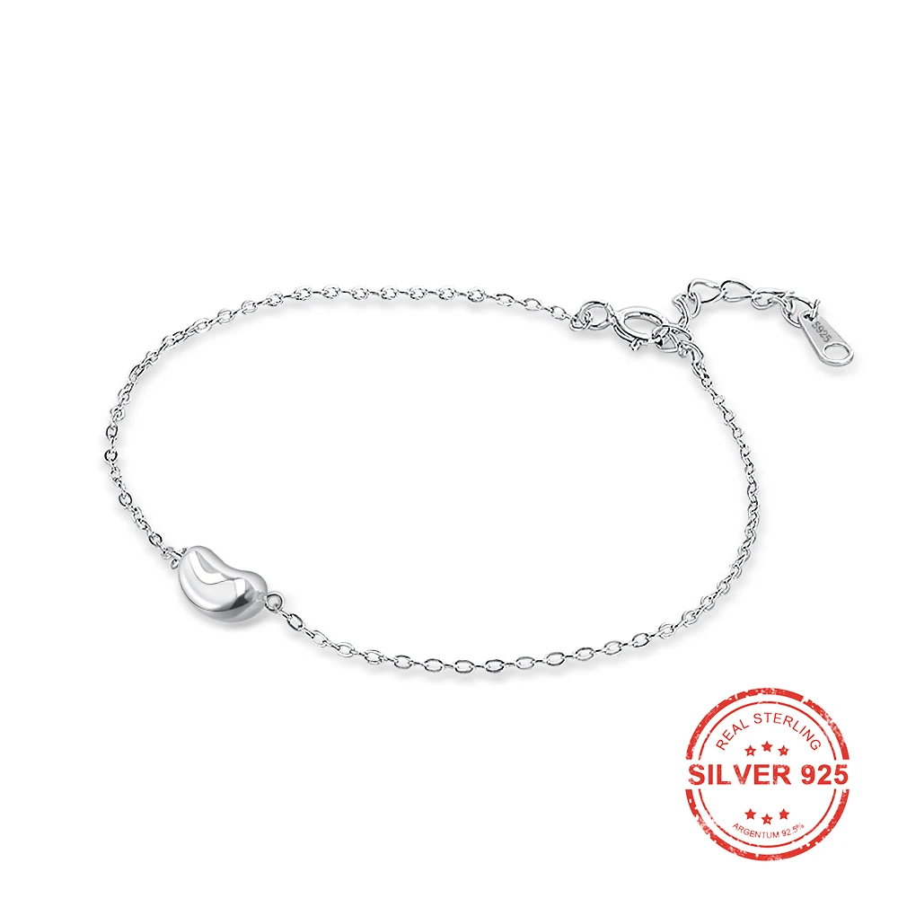 Звено цепи Смарт браслеты стерлингового серебра 925 BanglesBijoux En Argent для женщин