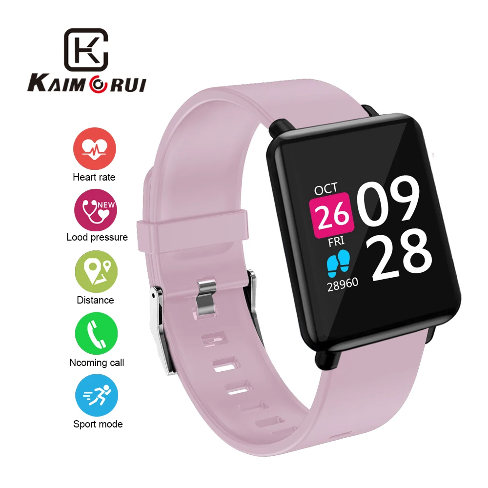 Женские умные часы с шагомером сердечного ритма напоминанием о звонках Bluetooth