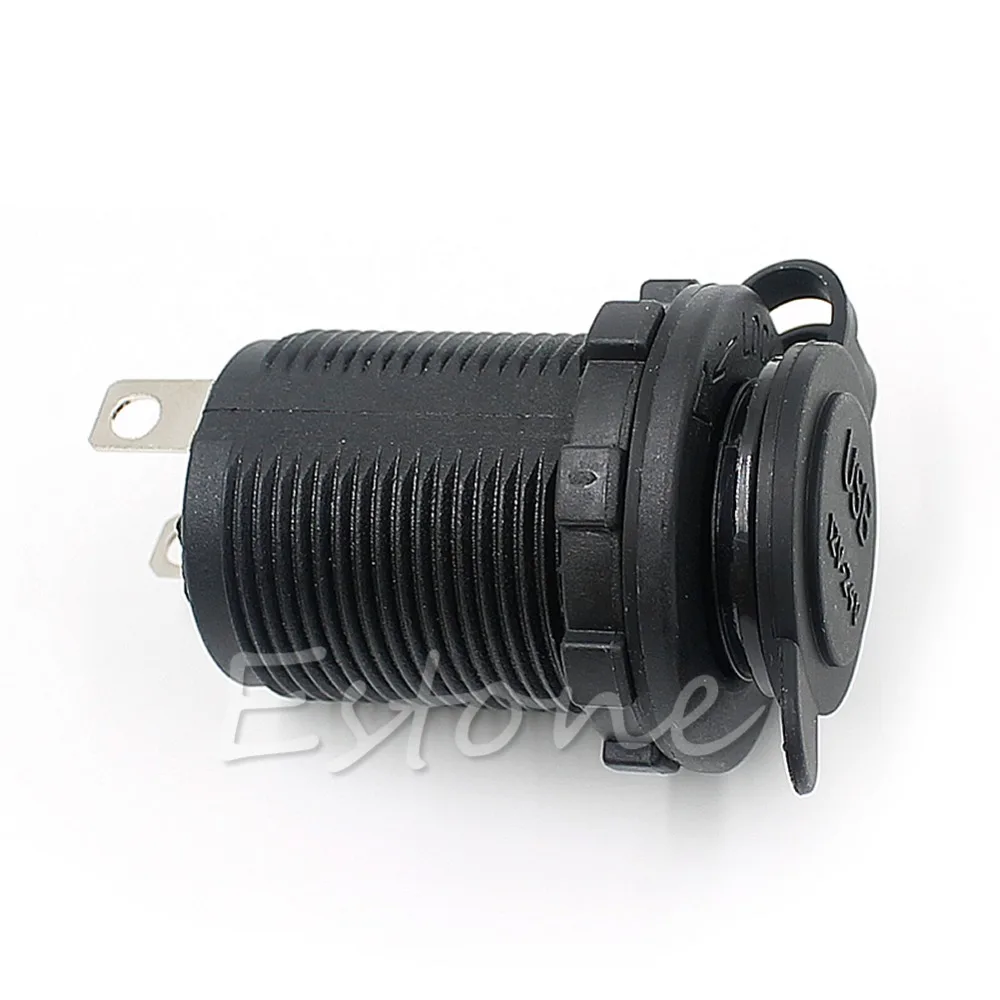 

Car Styling Dual USB Car Cigarette Lighter Socket DC 12V-24V Charger Power Adapter Outlet G6KC