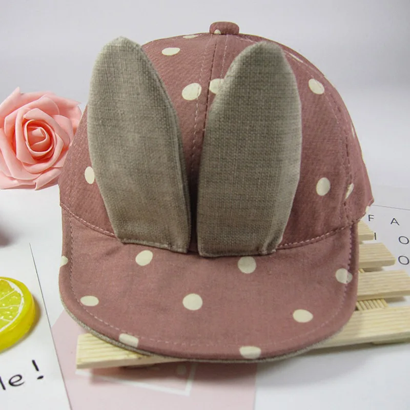 New Baby fashion cap Summer Hats for Kids Multicolor Casual rabbit design Bucket Hat cute Cap 8-24 Month GH174 | Детская одежда и