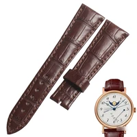 wentula watchbands for breguet7787 alligator skin crocodile grain leather strap watch band