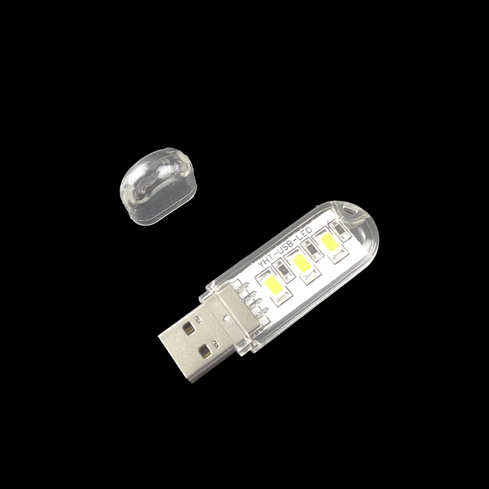Аварийный ночник с 3 светодиодами 30 шт./лот USB 5730 SMD светодиодная лампа для книг