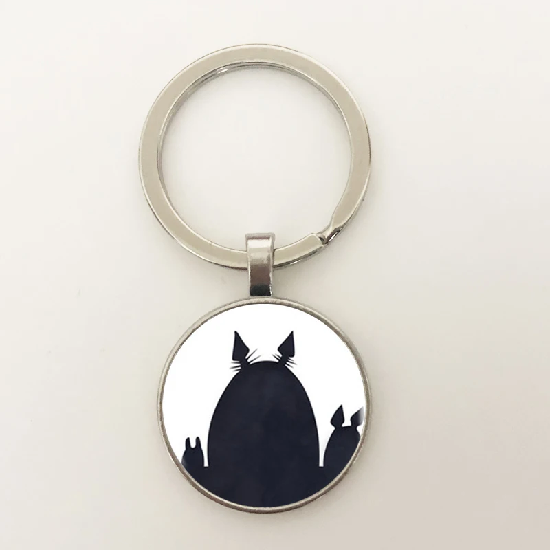 Круглый ключ GDRGYB с логотипом My neighty Totoro 8 видов стилей японский мультяшный аниме