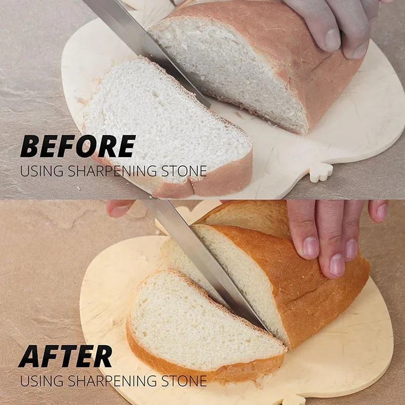 Knife Sharpener Stone Double Side grit whetstone for Kitchen sharpening tool bamboo base Sharpener Angle Guide1000/6000