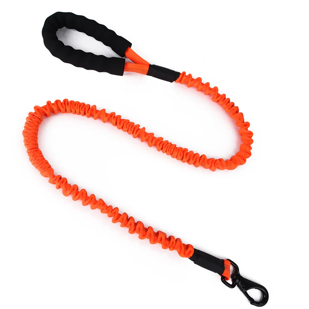 High Elastic Dog Leashes Srong Nylon Line Soft PP Handle For Large Walking Training Reflective Collar Leads Pets Supplier | Дом и сад