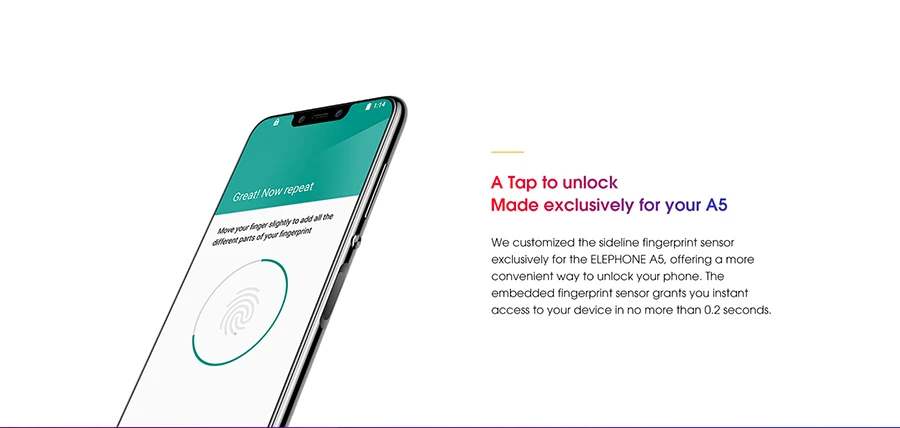 Elephone A5 Android 8,1 6,1" 18,7: 9 P60 MT6771 Четырехъядерный 4 ГБ ОЗУ 64 Гб ПЗУ 12 Мп+ 20 МП разблокировка лица отпечаток пальца 4G мобильный телефон