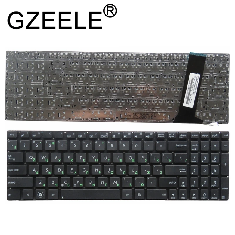 

GZEELE Russian RU Keyboard for ASUS N56 N56V N76 N76V N76VB N56DY N76VJ N76VM N76VZ U500VZ N56VV N56VZ U500VZ U500 U500V black