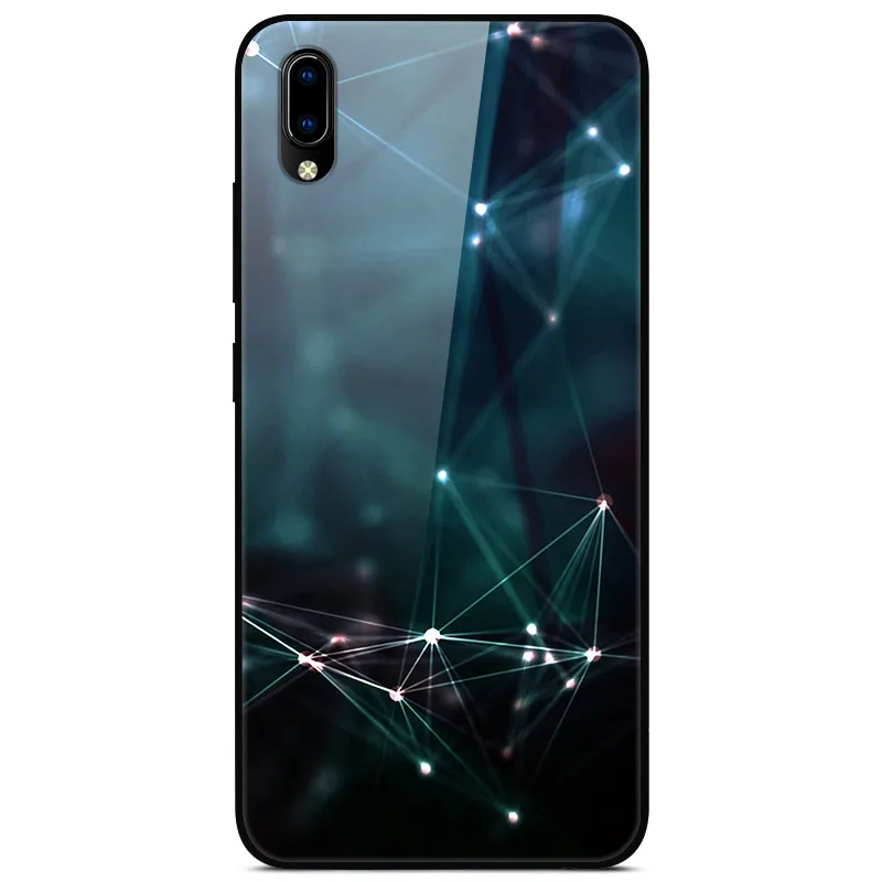 F для VIVO Y91C чехол VIVOY91C стеклянный жесткий чехол для телефона для VIVO Y91i чехол VIVO Y91 C мягкий бампер чехол закаленное для Vivo Y93 Y 93 - Цвет: 8