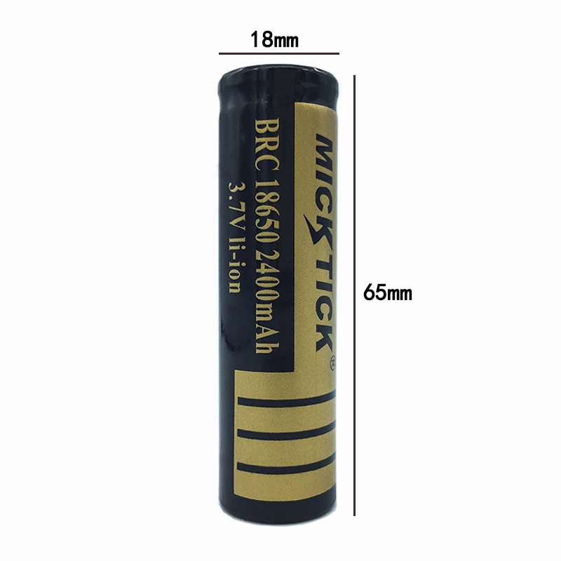 4 шт. 18650 (не AA) 3 7 V 2400mAh батареи литий-ионная аккумуляторная батарея большой