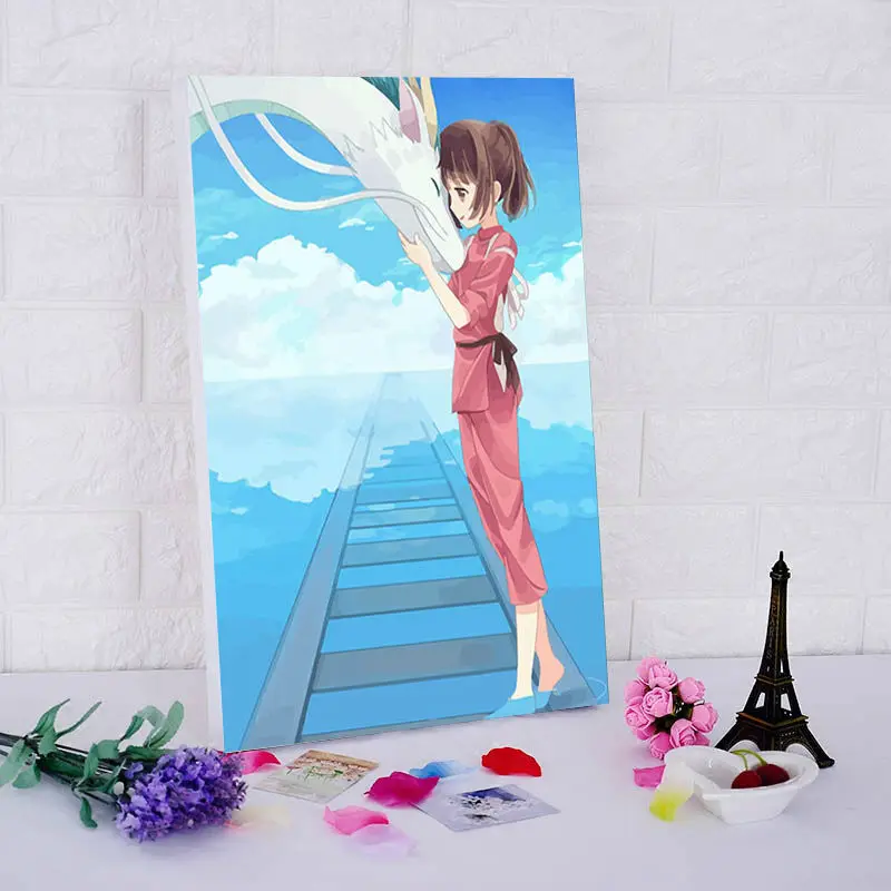 Набор для рисования по номерам на стену аниме Унесенные призраками|painting by