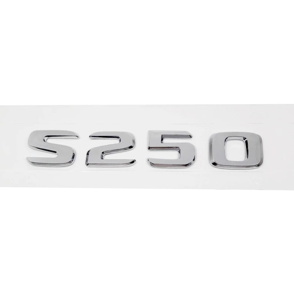 For W210 W212 W205 W124 W163 for Mercedes Benz S Class AMG S63 S200 S250 S350 Trunk Rear Lid Emblem Badge Alphabet Letter Decal |