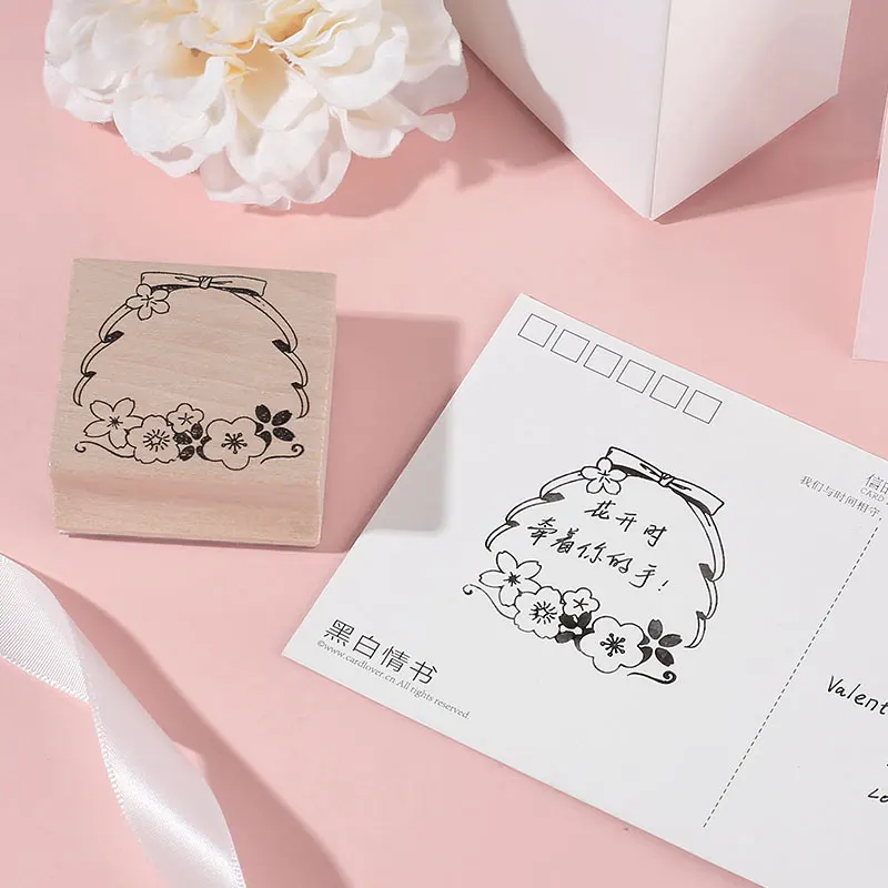 Серия Cherry blossom Деревянный штамп DIY Ремесло Деревянные и резиновые штампы для скрапбукинга канцелярские товары Скрапбукинг Стандартный штамп
