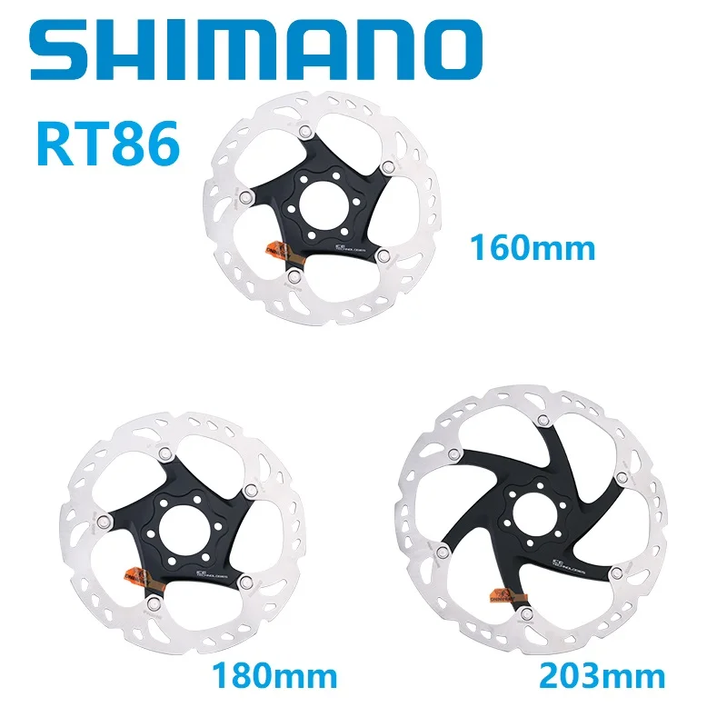 Оригинальный тормозной ротор SHIMANO Deore XT RT86 160 мм 180 203 Ice дисковый 6 винт MTB горный