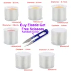 Нить из прозрачной эластичной ленты Xinyao, нить для эластичный шнур для бисероплетения, 100 метров, 0,51,5 мм, комплектующие для творчества