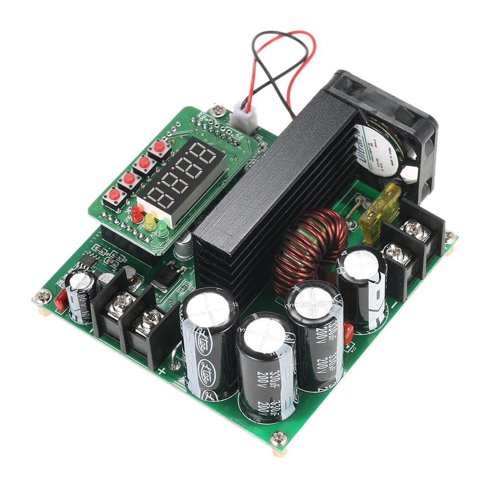 900 Вт Цифровой Управление DC-DC Boost модуль 0-15A в 8-60 V OUT 10-120 V Шаг-Up преобразователь Питание CC/CV светодиодный Дисплей