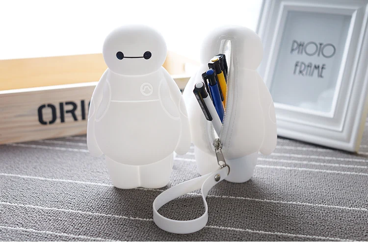 6 цветов baymax силиконовые карандаши сумки ватерпро плюшевые карандаши чехол новинка большой емкости школьные принадлежности канцелярские принадлежности Горячая ручка коробка