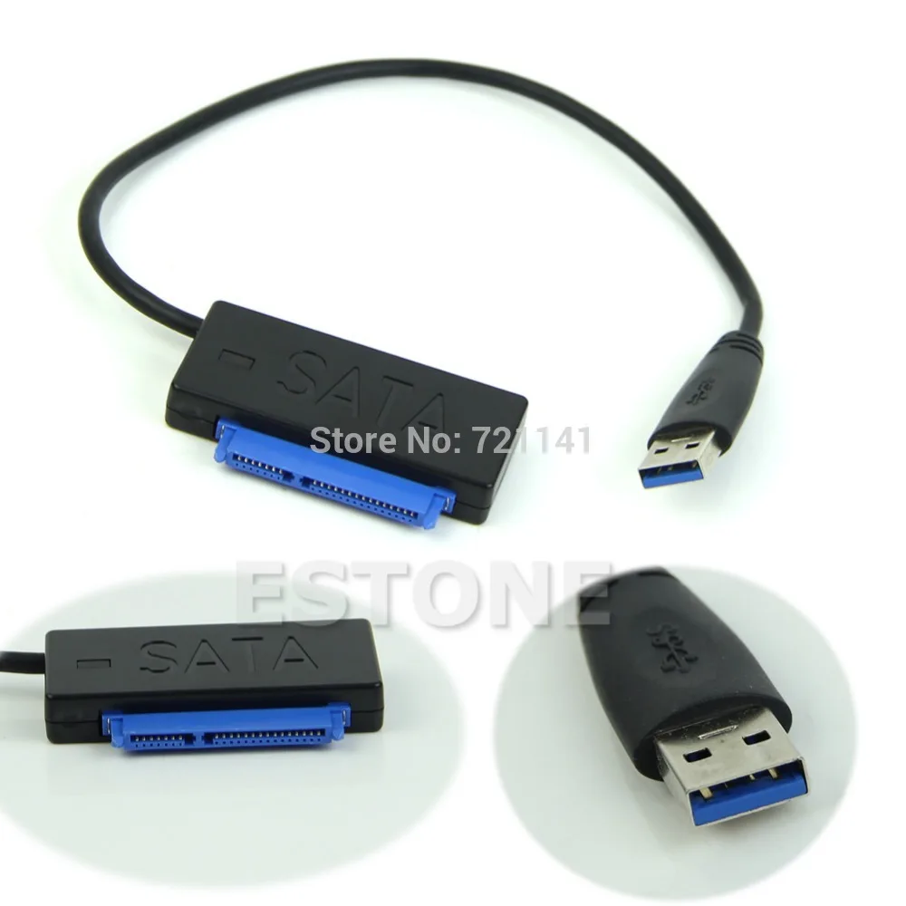 

USB NEW 3.0 to Sata Cable 22 Pin 7+15pin HDD Hard Disk Driver Adapter Converter