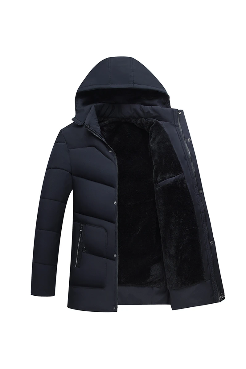 Мужская шапка 2019 гусиный пух куртка Мужские Зимние теплые пальто мужские модные