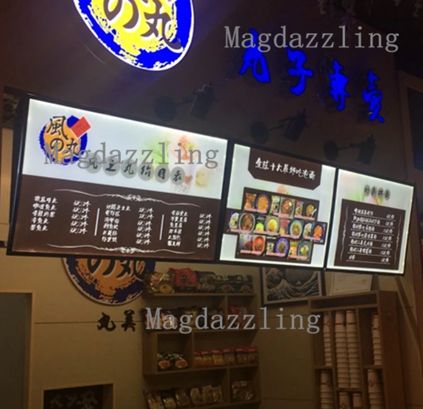 Тонкие черные алюминиевые светодиодные осветительные приборы A1 рекламные