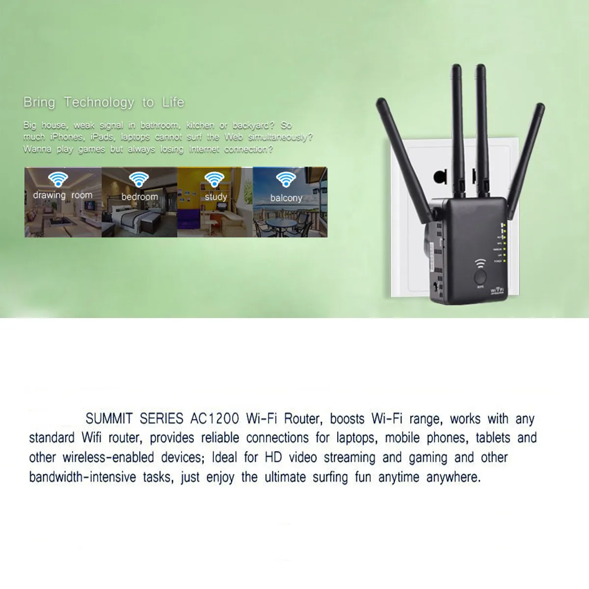 Wavlink AC1200 wifi ретранслятор/маршрутизатор беспроводной диапазон расширитель wifi усилитель с внешними антеннами wifi ретранслятор дальнего действия