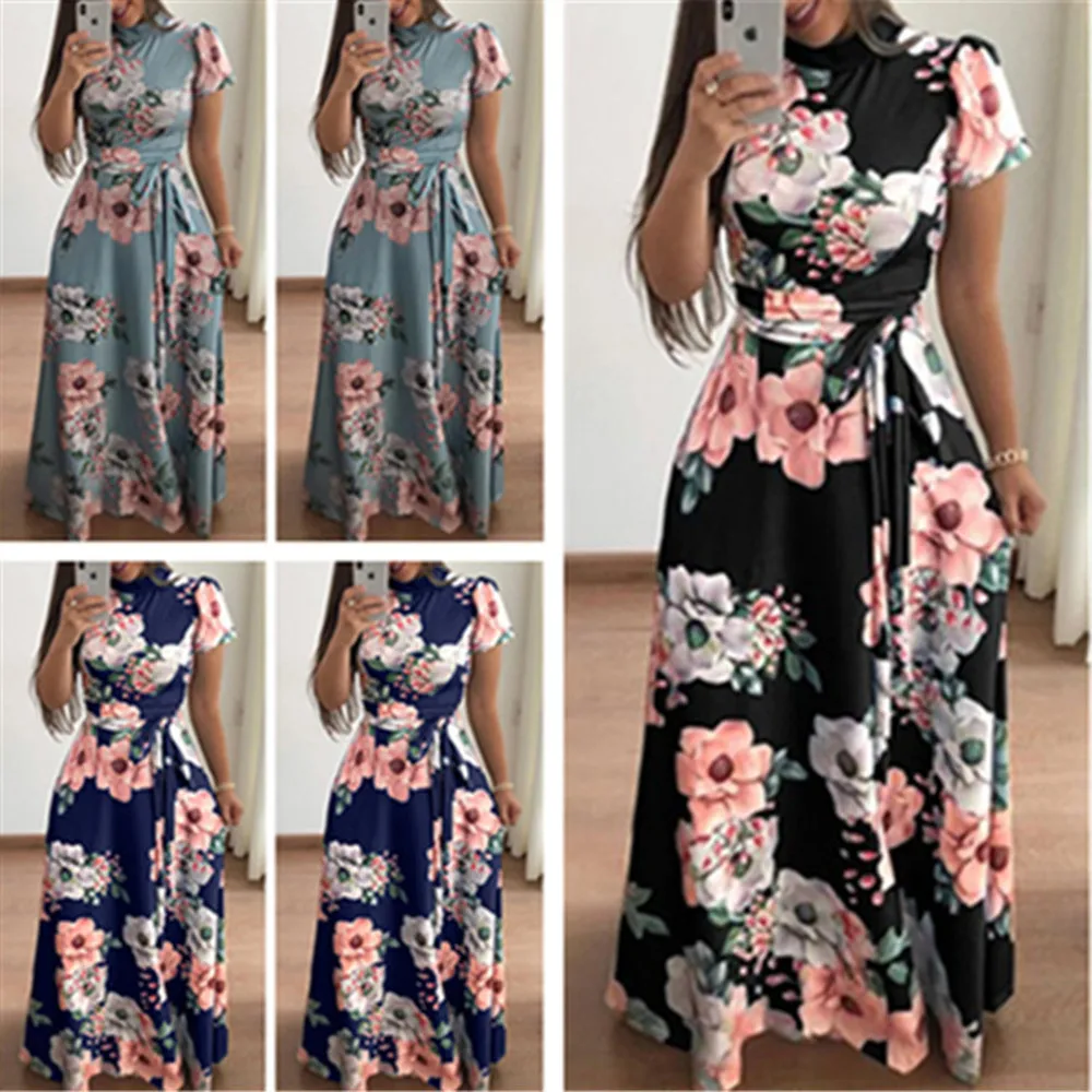 2020 свободное время печати бандаж платье миди Suit Dress Drop Shipping|Женские платья| |