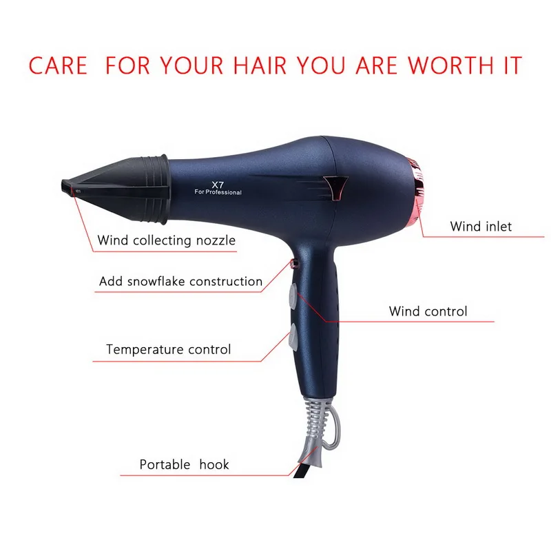 Фен для волос профессиональный фен с негативными ионами | Бытовая техника