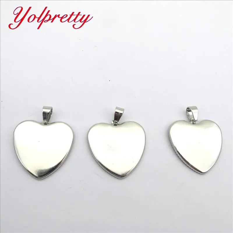 Yolprtty Новая мода 10 шт 25*25 мм металлическая Мода серебро Персиковое сердце круглое