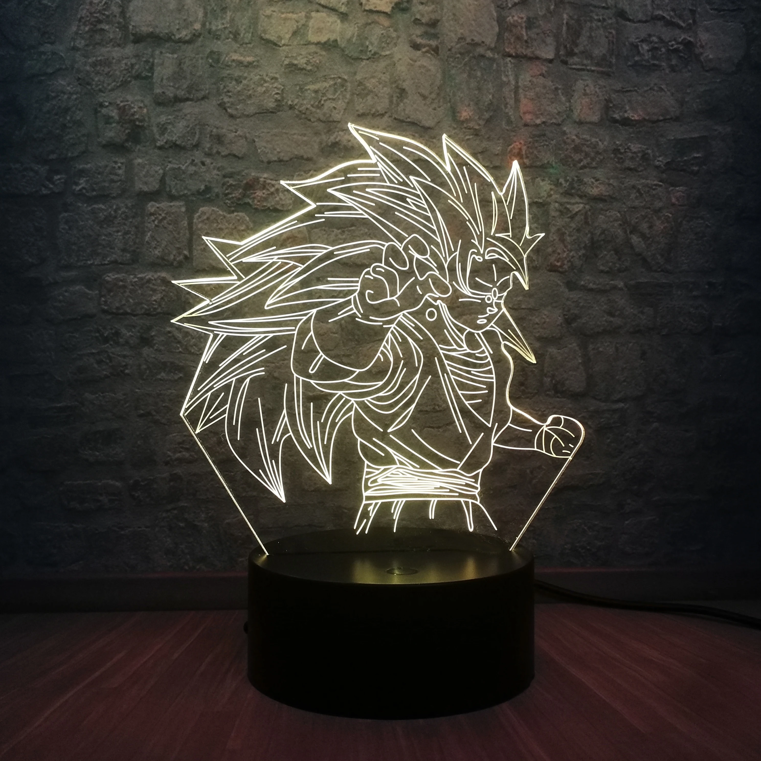 Драконий жемчуг Бог супер сайян обезьяна король сон Гоку 3D светодиодный USB