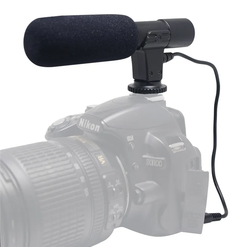 Профессиональный цифровой студийный стереомикрофон Mcoplus Mic 01 для Canon Nikon Pentax Olympus