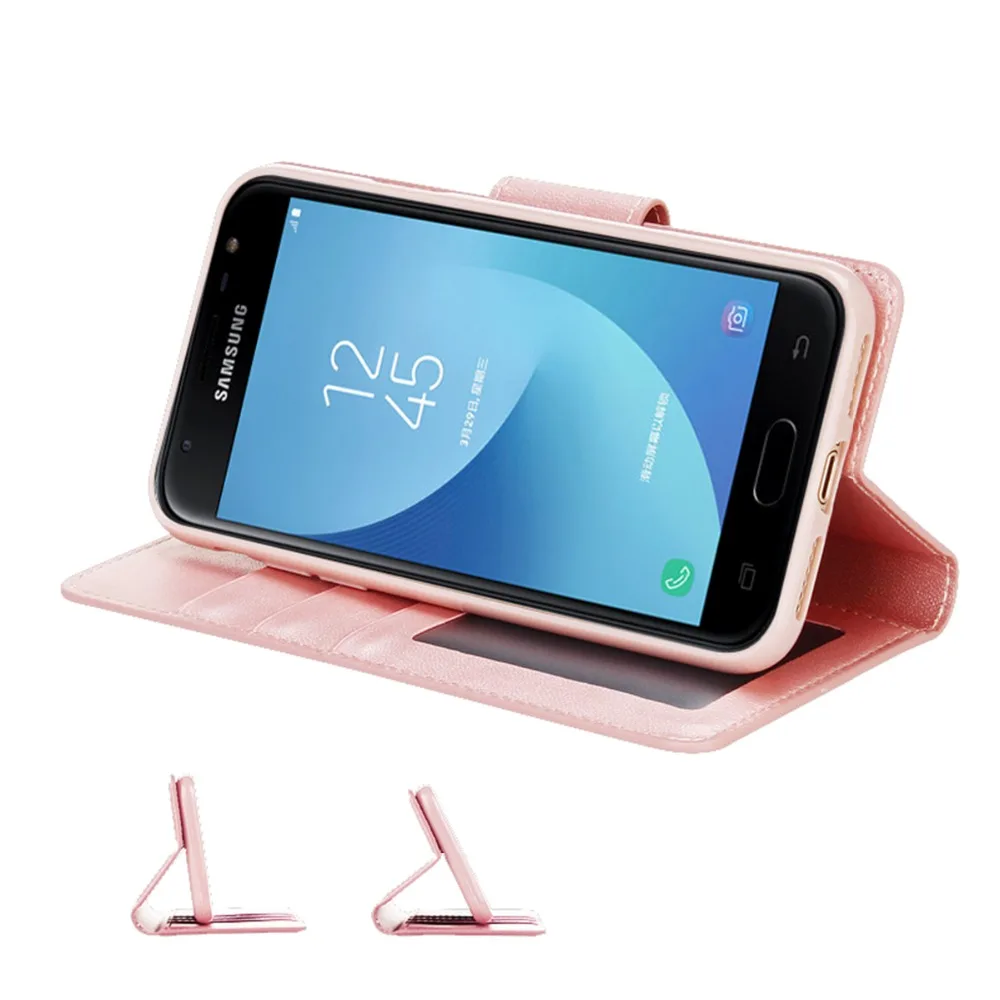 SM J320F чехол для samsung galaxy j3 pro кожа флип J320Y бумажник Подставка J3 320FN