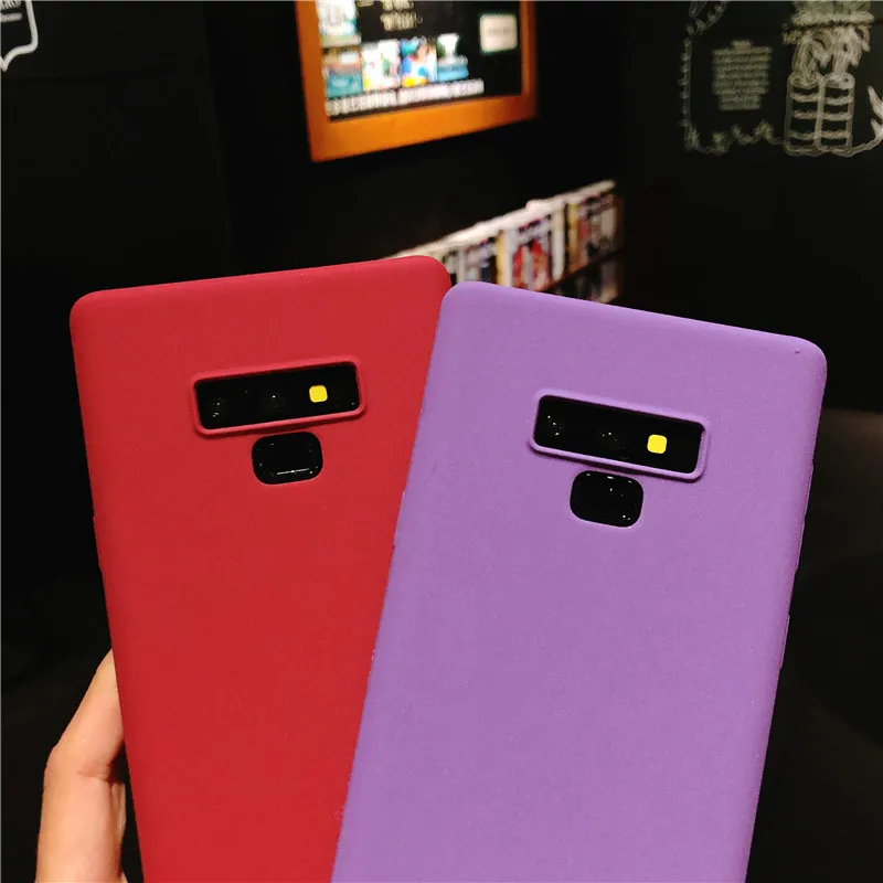 Матовый пластиковый чехол с текстурой песка для Samsung Galaxy Note 9 8 5 4 3 жесткий матовый